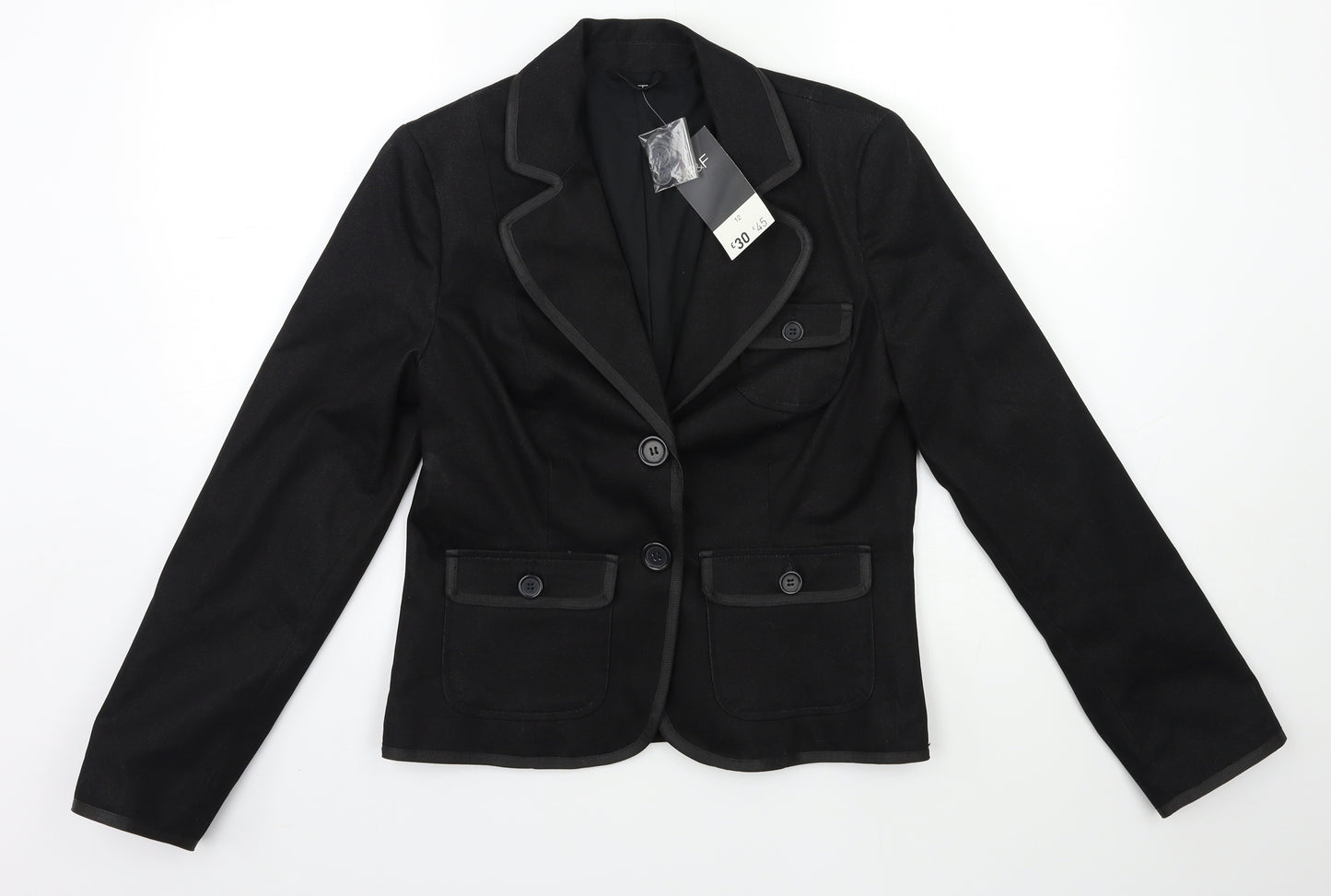 F&F Womens Black   Jacket Suit Jacket Size 12