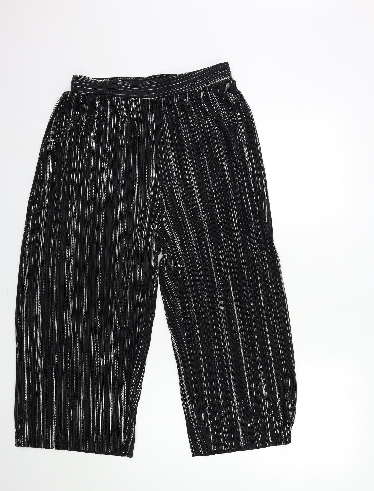 F&F Womens Black   Trousers  Size 14 L23 in