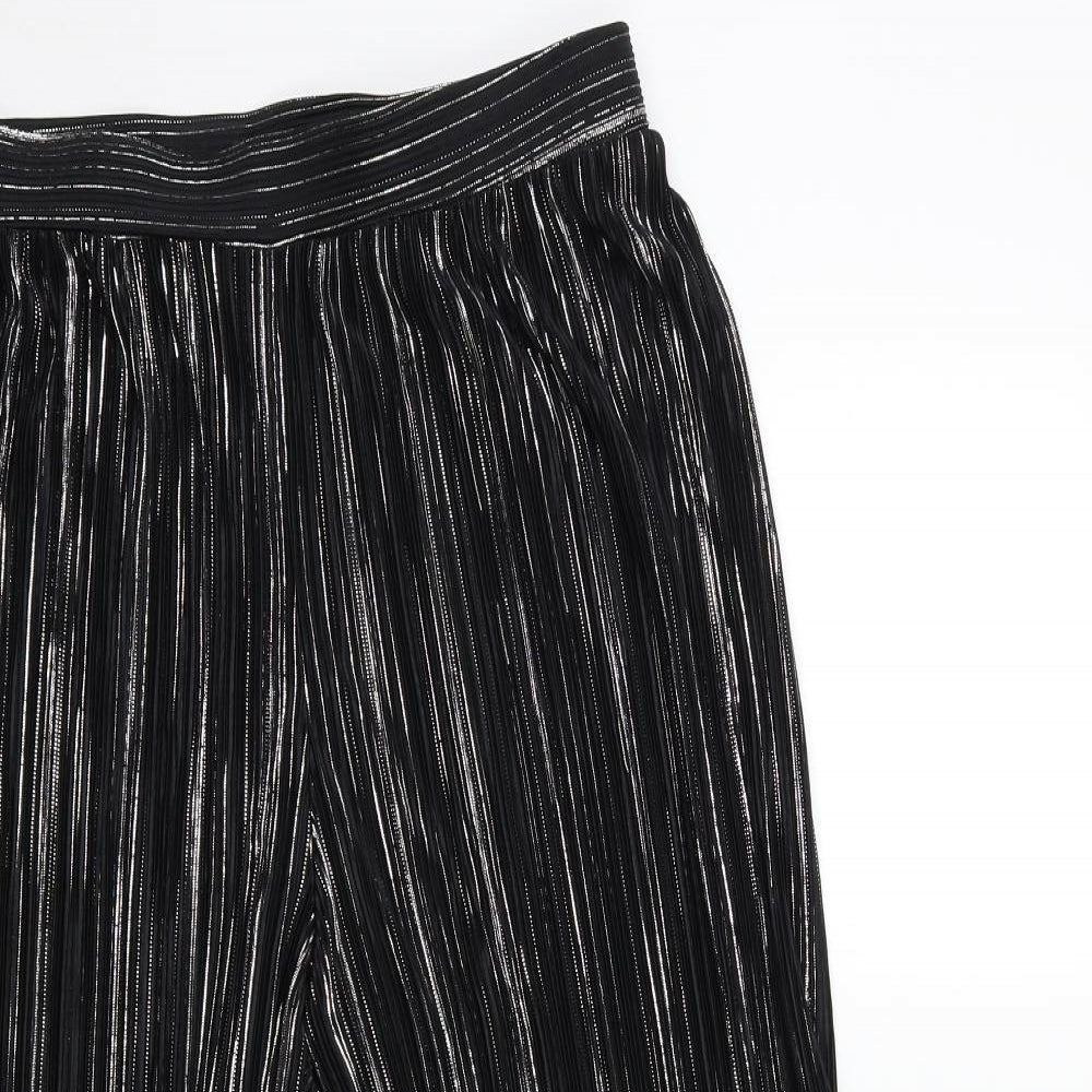 F&F Womens Black   Trousers  Size 14 L23 in