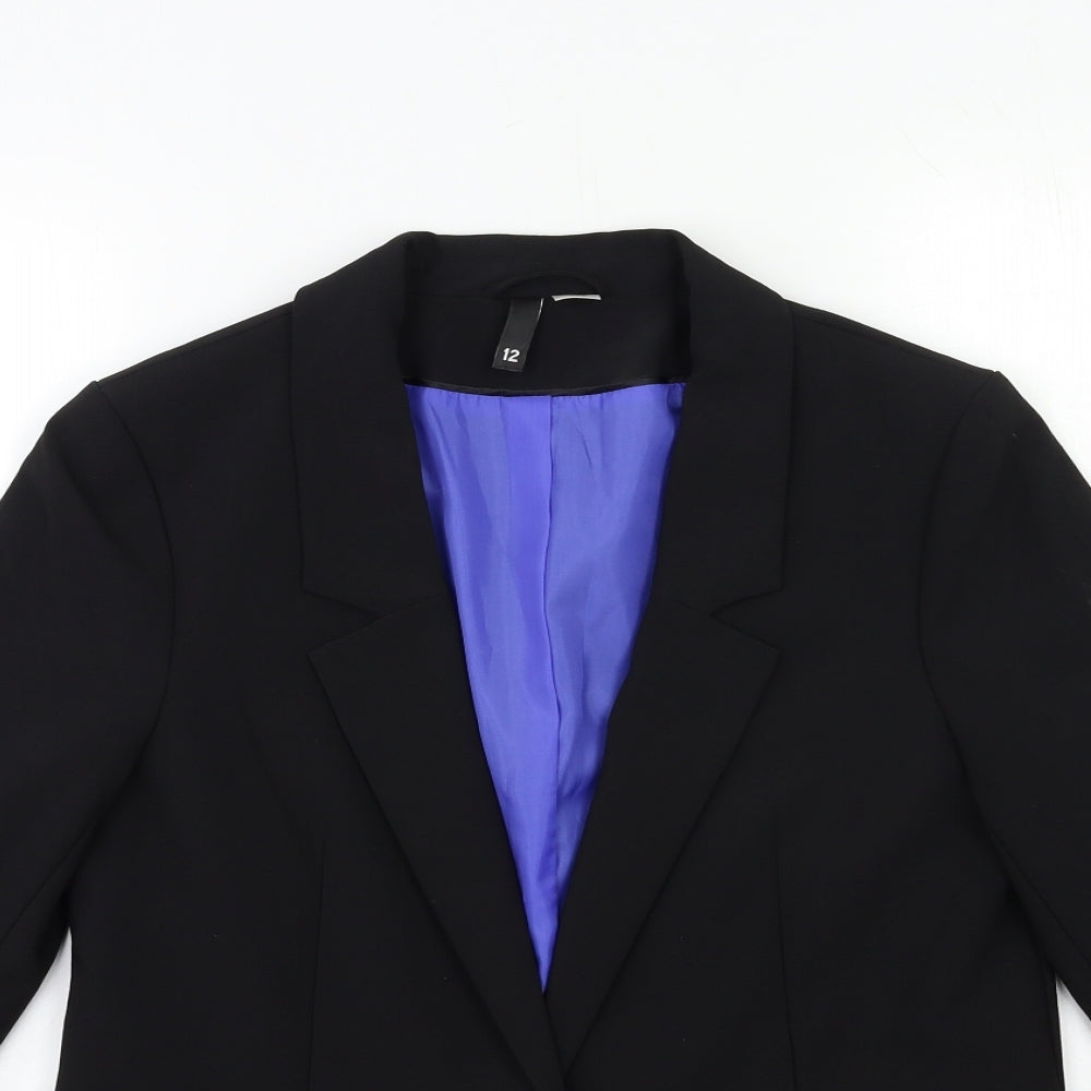 H&M Womens Black   Jacket Blazer Size 12