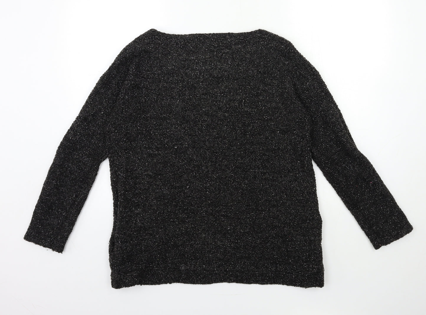 NEXT Womens Black  Knit Pullover Jumper Size 12