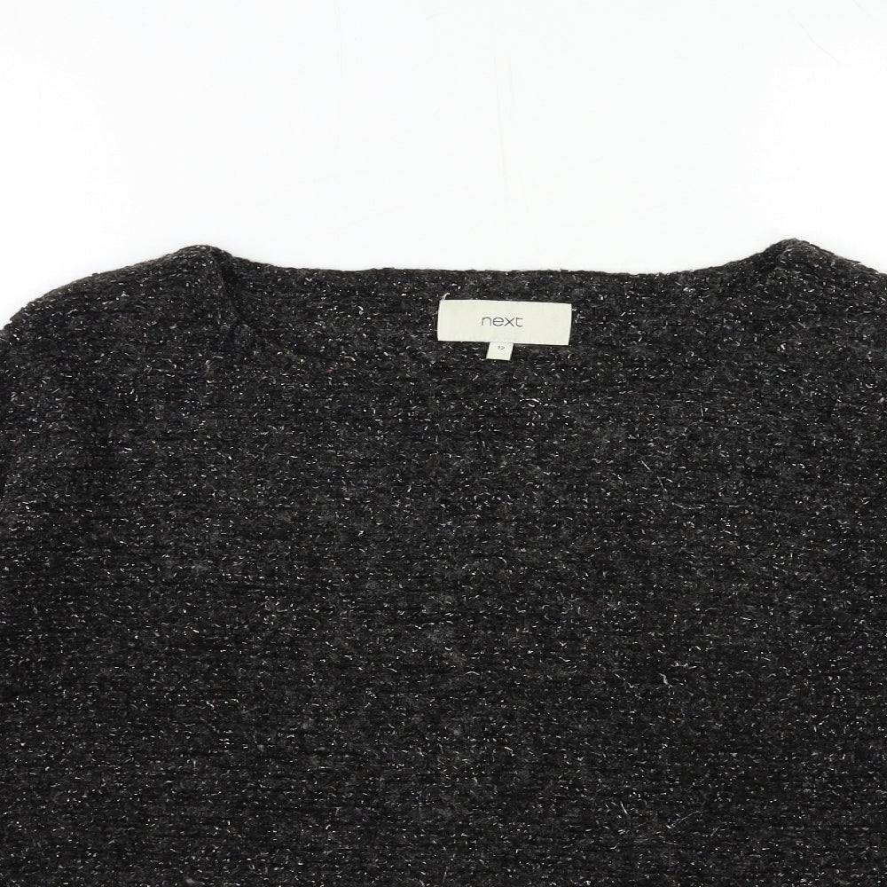 NEXT Womens Black  Knit Pullover Jumper Size 12