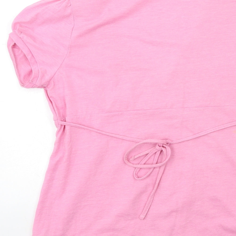 Cherokee Womens Pink   Basic T-Shirt Size 12