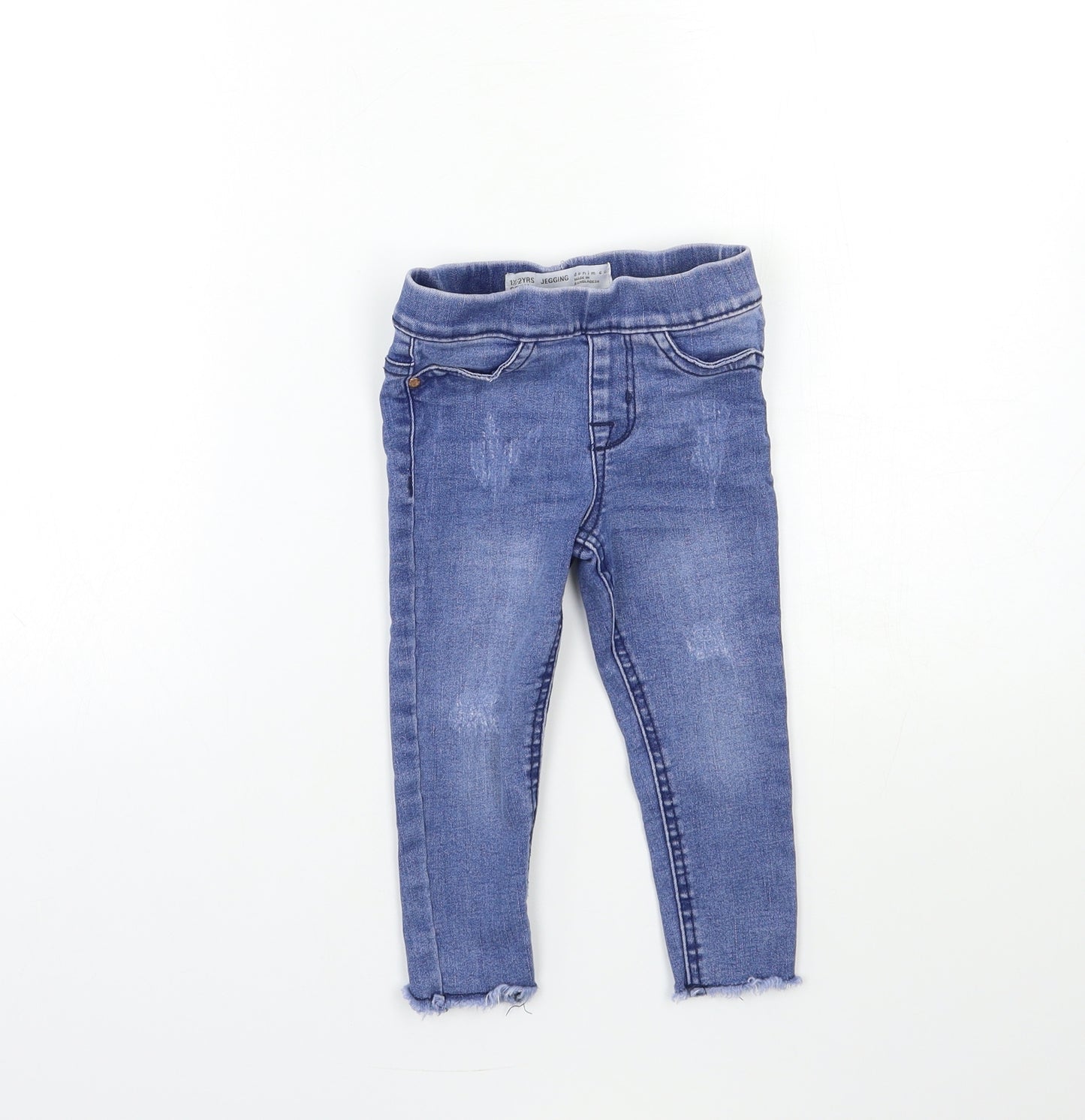 Denim & Co. Baby Blue  Denim Capri Jeans Size 12-18 Months