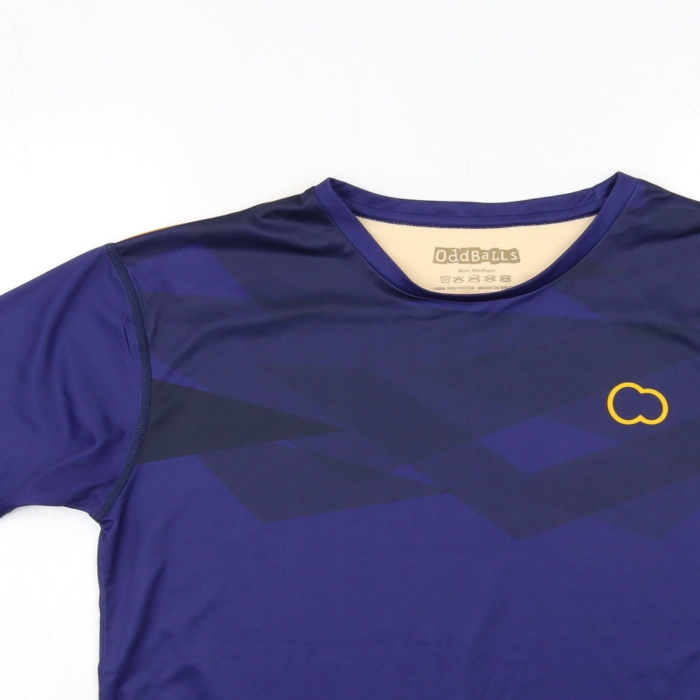 ODD BALLS Mens Blue  Knit Basic T-Shirt Size M