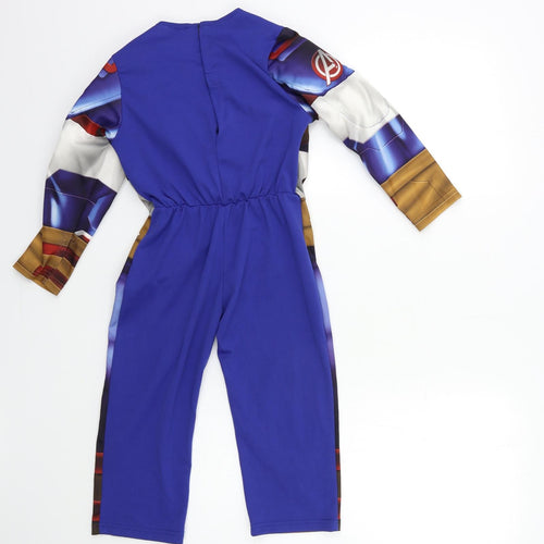 George Boys Blue   Dungarees Trousers Size 3-4 Years - avengers