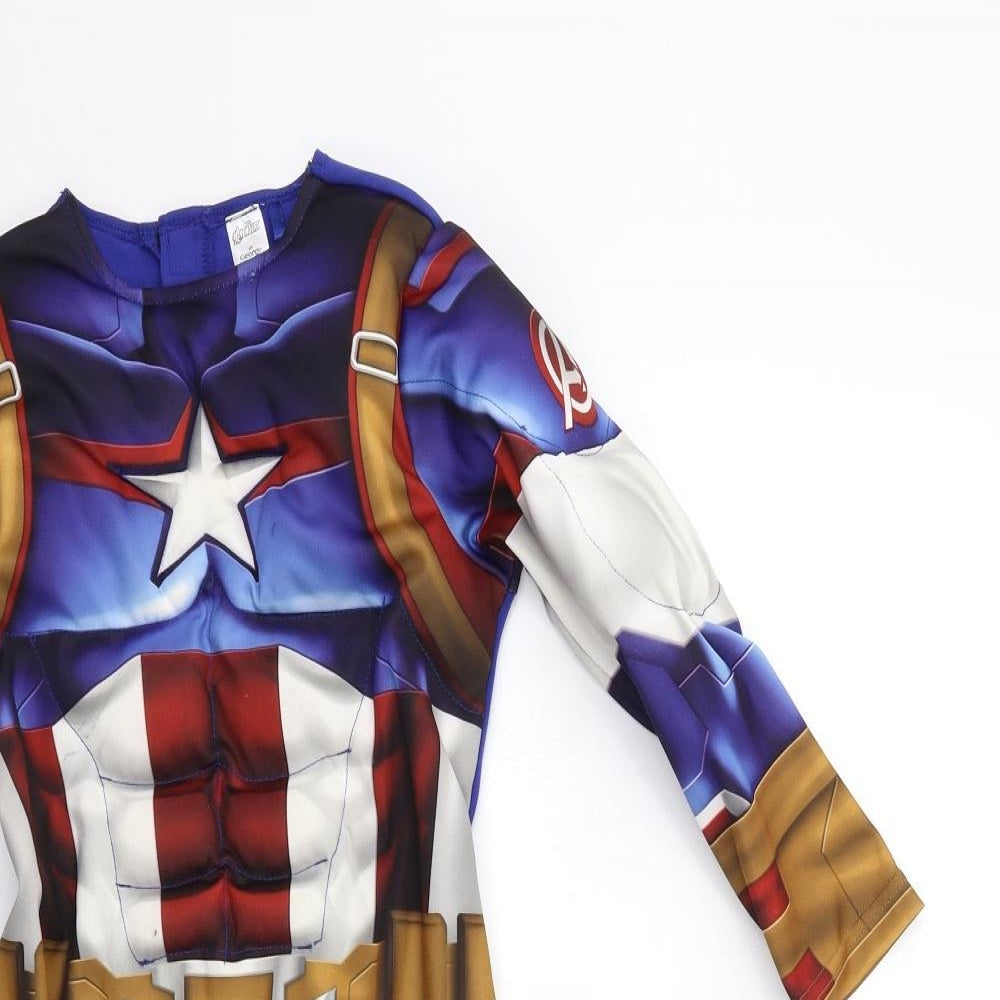 George Boys Blue   Dungarees Trousers Size 3-4 Years - avengers