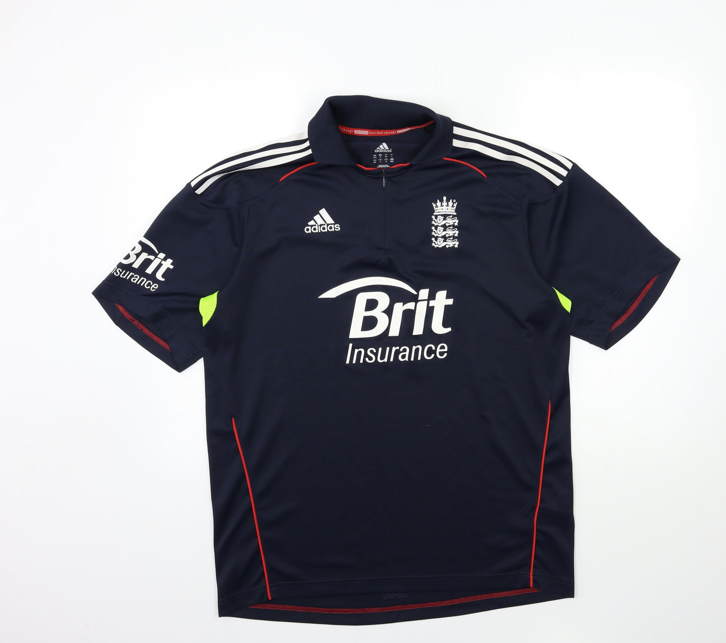 adidas Mens Blue   Basic Polo Size L  - ENGLAND