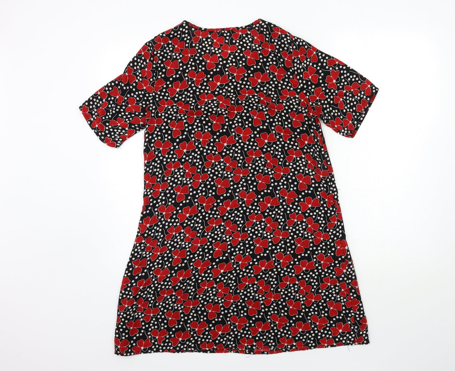 Glamorous Womens Black Floral  Shift  Size 10