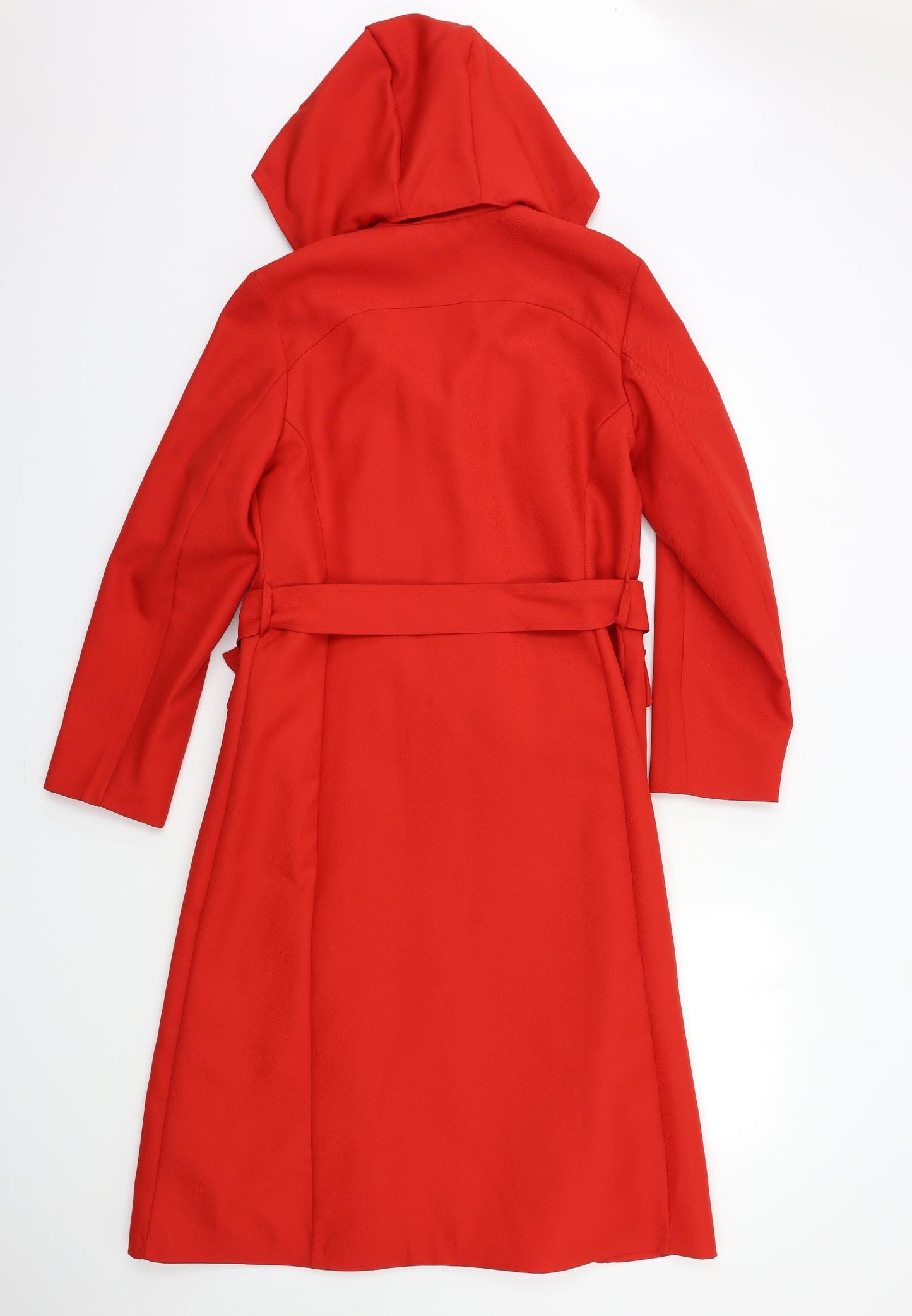 Preworn Womens Red   Overcoat Coat Size 12