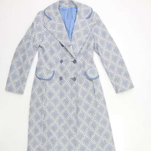 Preworn Womens Blue   Overcoat Coat Size 12