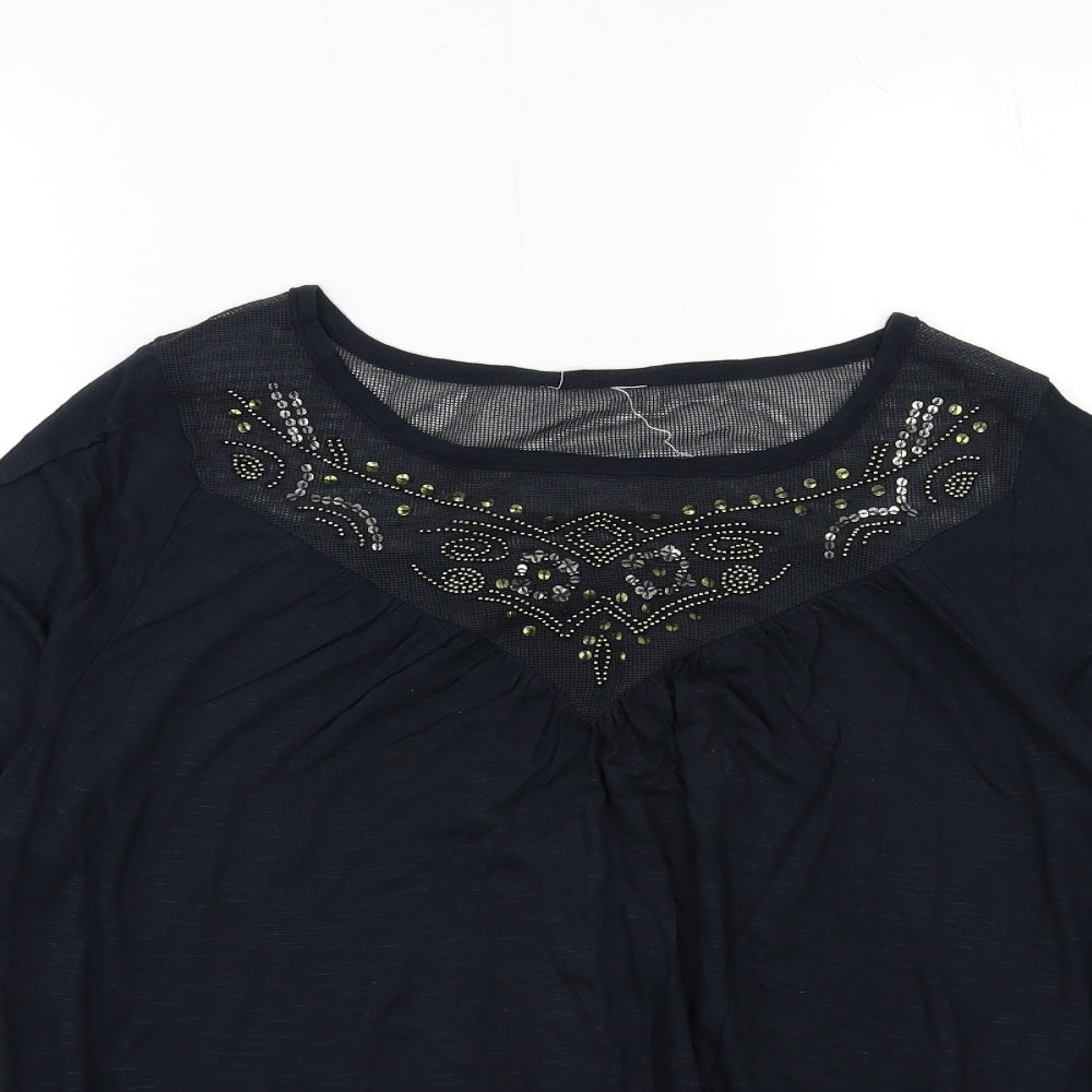 Matalan Womens Black   Basic Blouse Size 10
