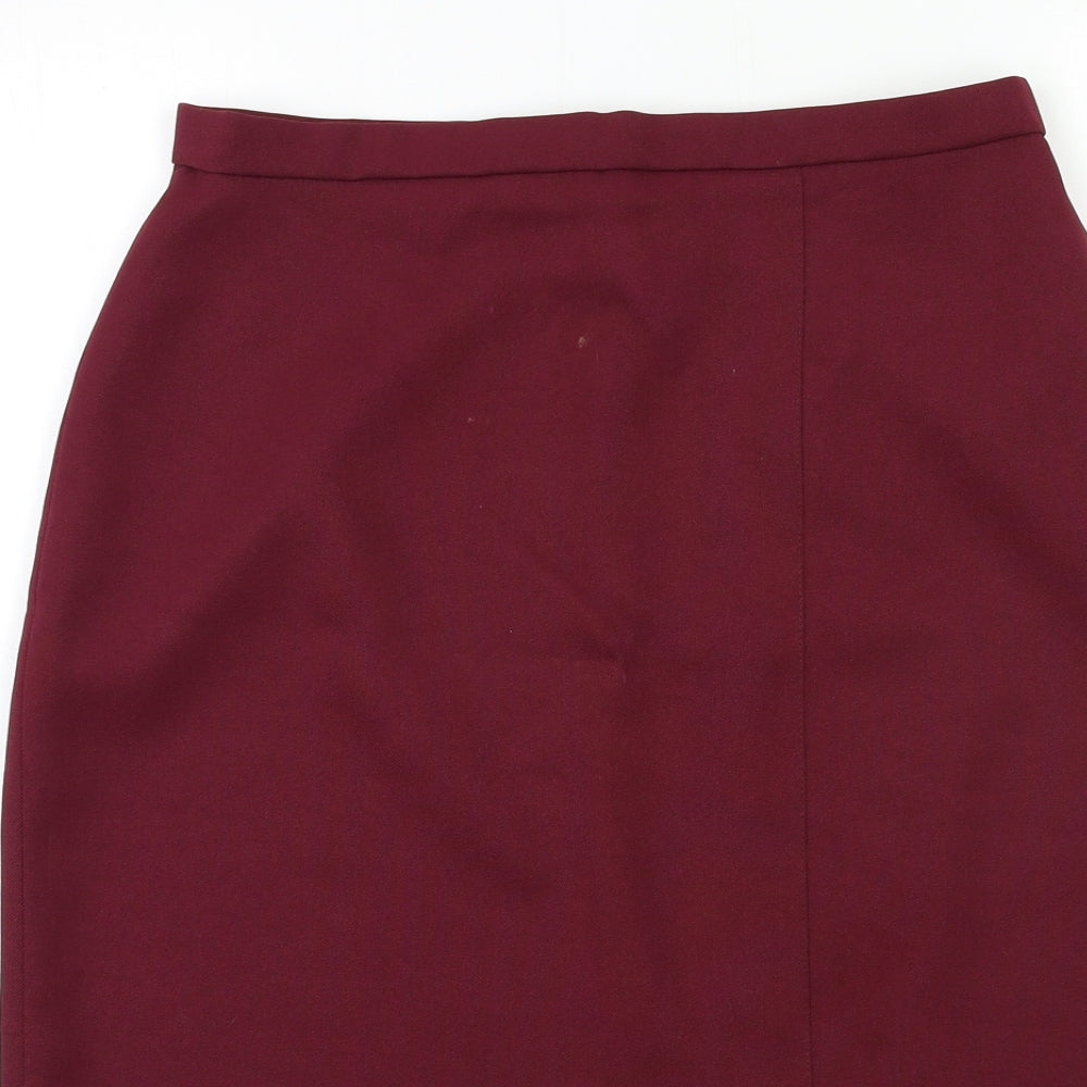 Preworn Womens Red   A-Line Skirt Size 14