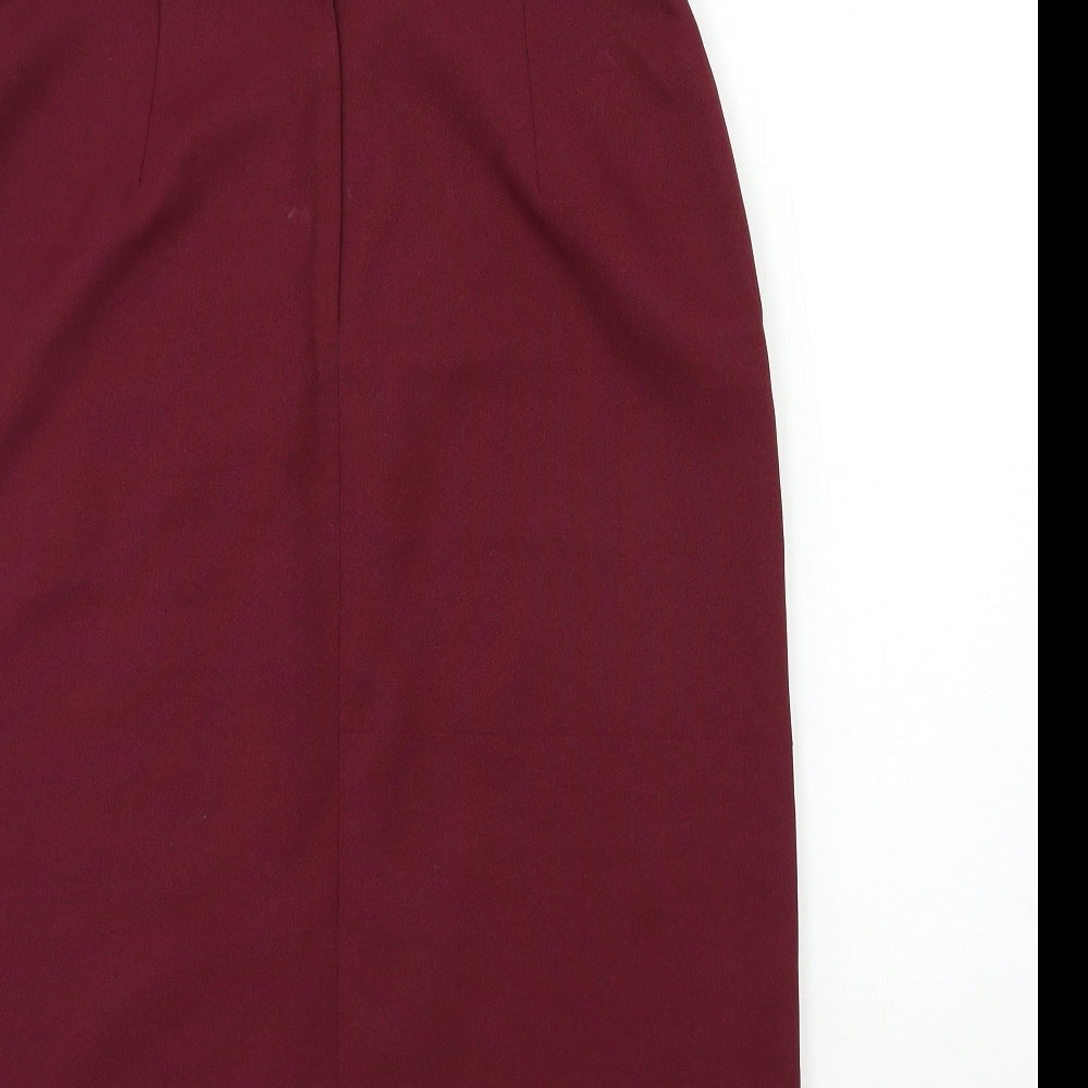 Preworn Womens Red   A-Line Skirt Size 14