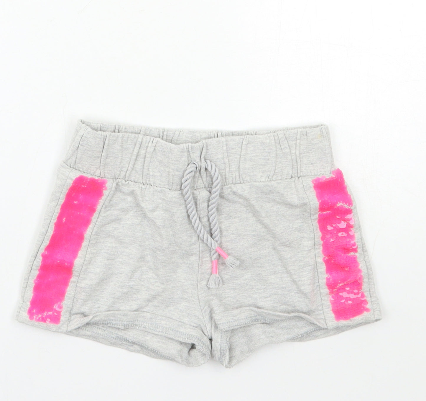 F&F Girls Grey   Hot Pants Shorts Size 6-7 Years