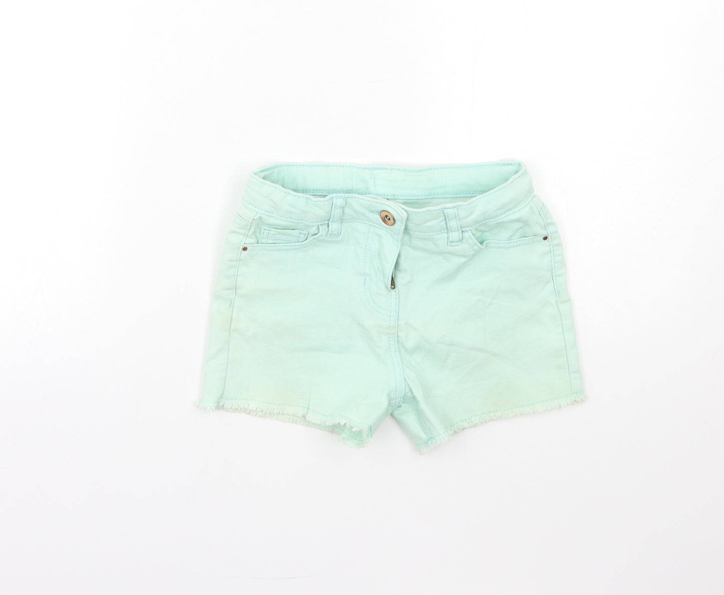 George Girls Blue  Denim Hot Pants Shorts Size 5 Years