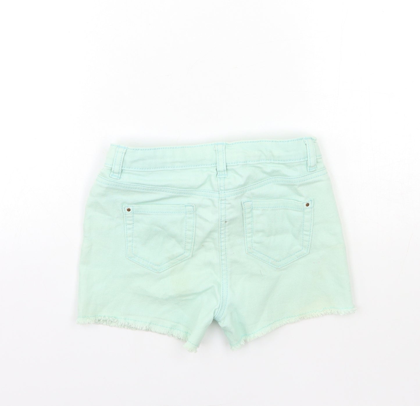 George Girls Blue  Denim Hot Pants Shorts Size 5 Years