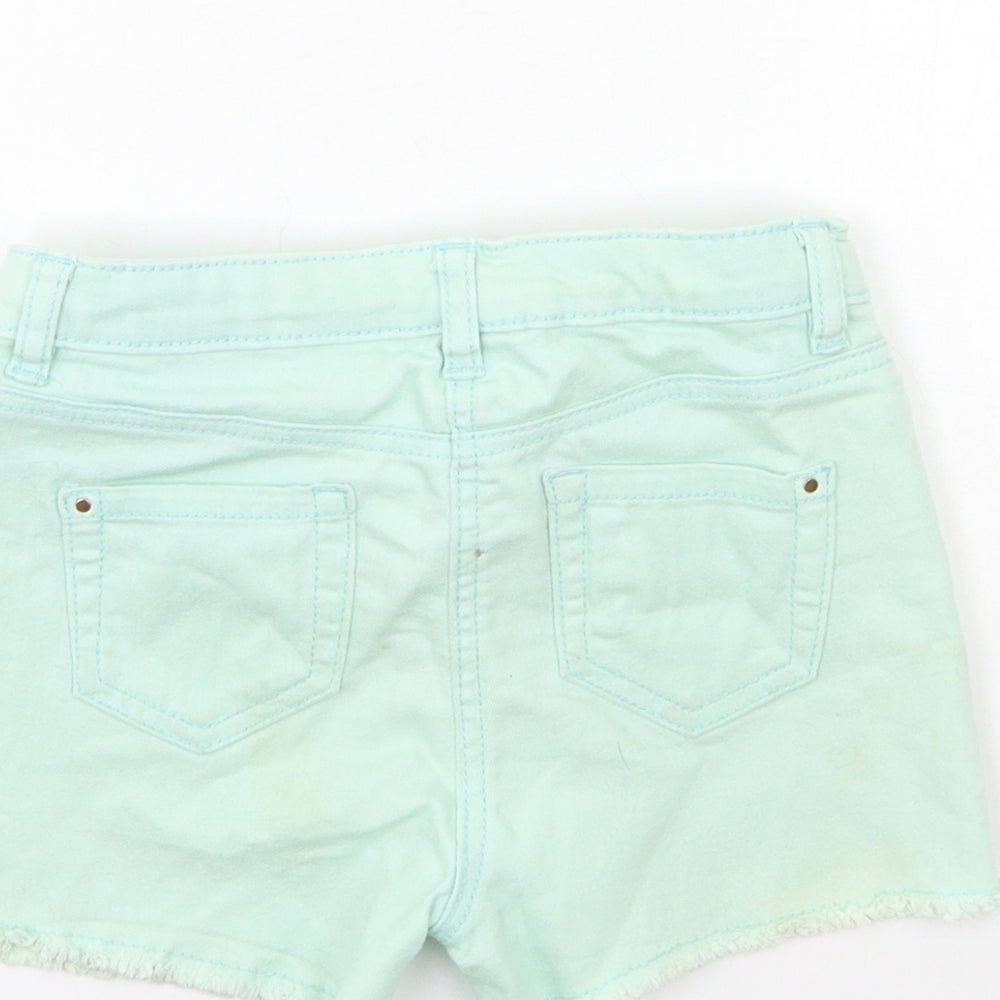 George Girls Blue  Denim Hot Pants Shorts Size 5 Years