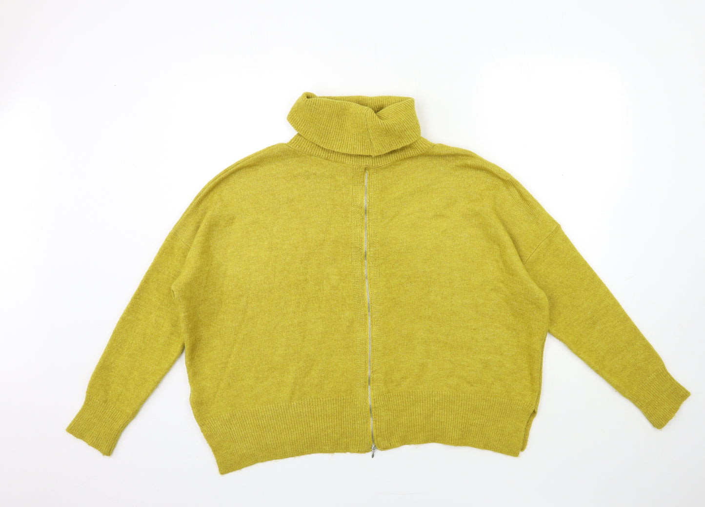 Topshop Womens Yellow  Knit Pullover Jumper Size 8