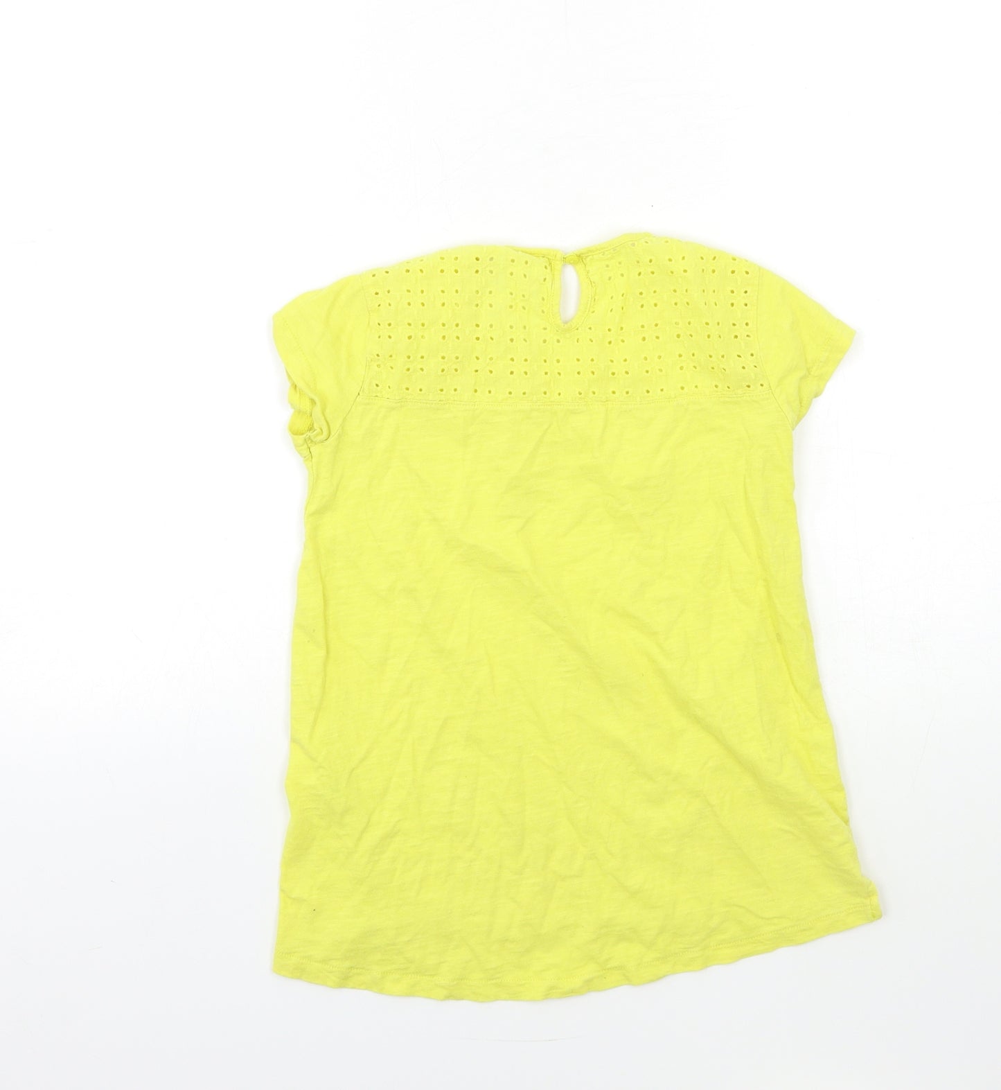 Zara Girls Yellow   Basic T-Shirt Size 8 Years
