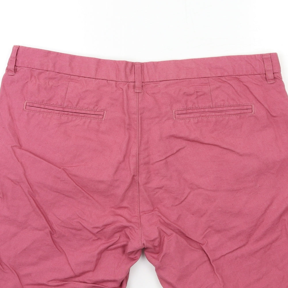 NEXT Mens Pink   Chino Shorts Size 36 in