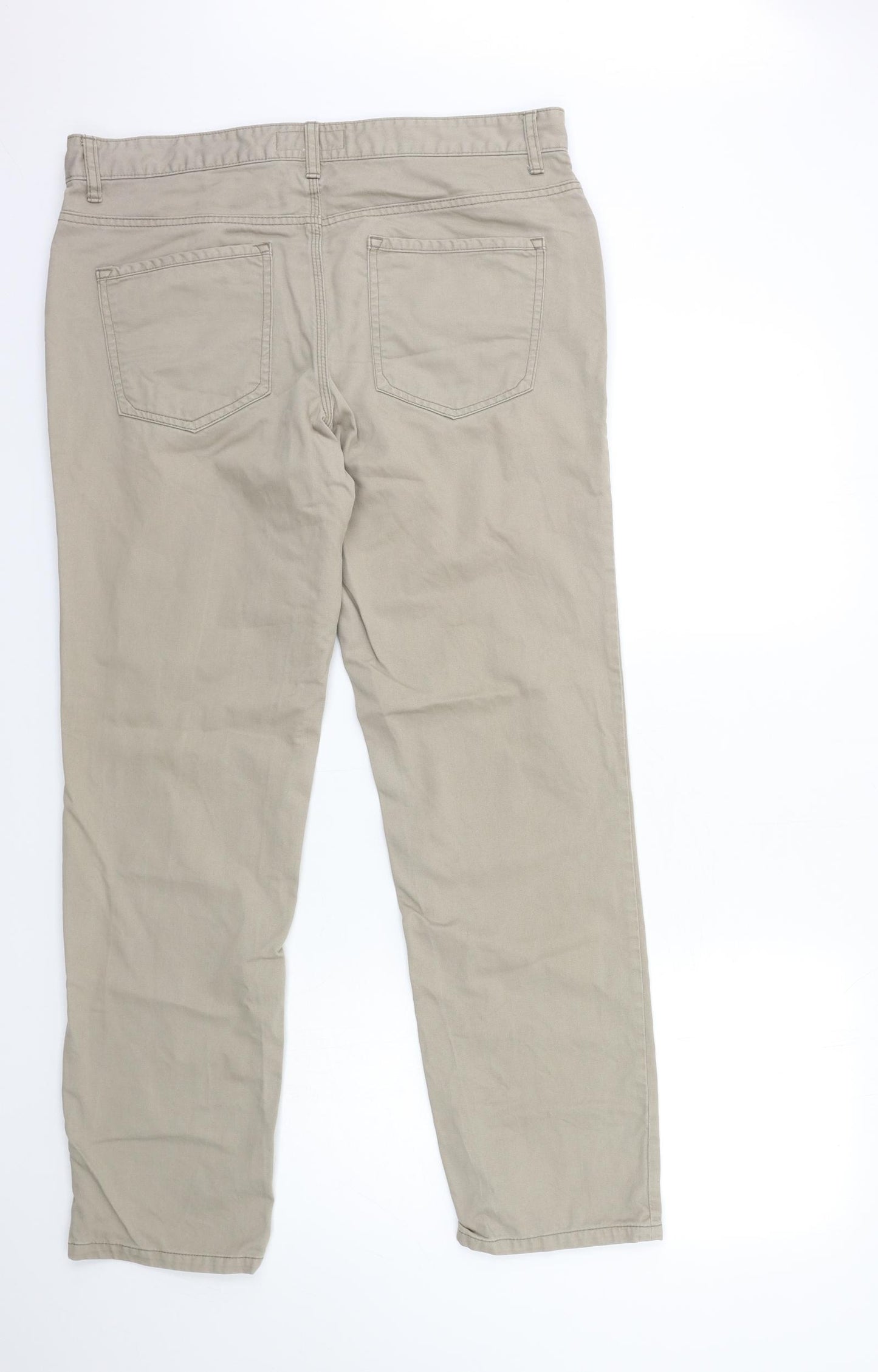 NEXT Mens Beige  Denim Straight Jeans Size 34 in L30 in