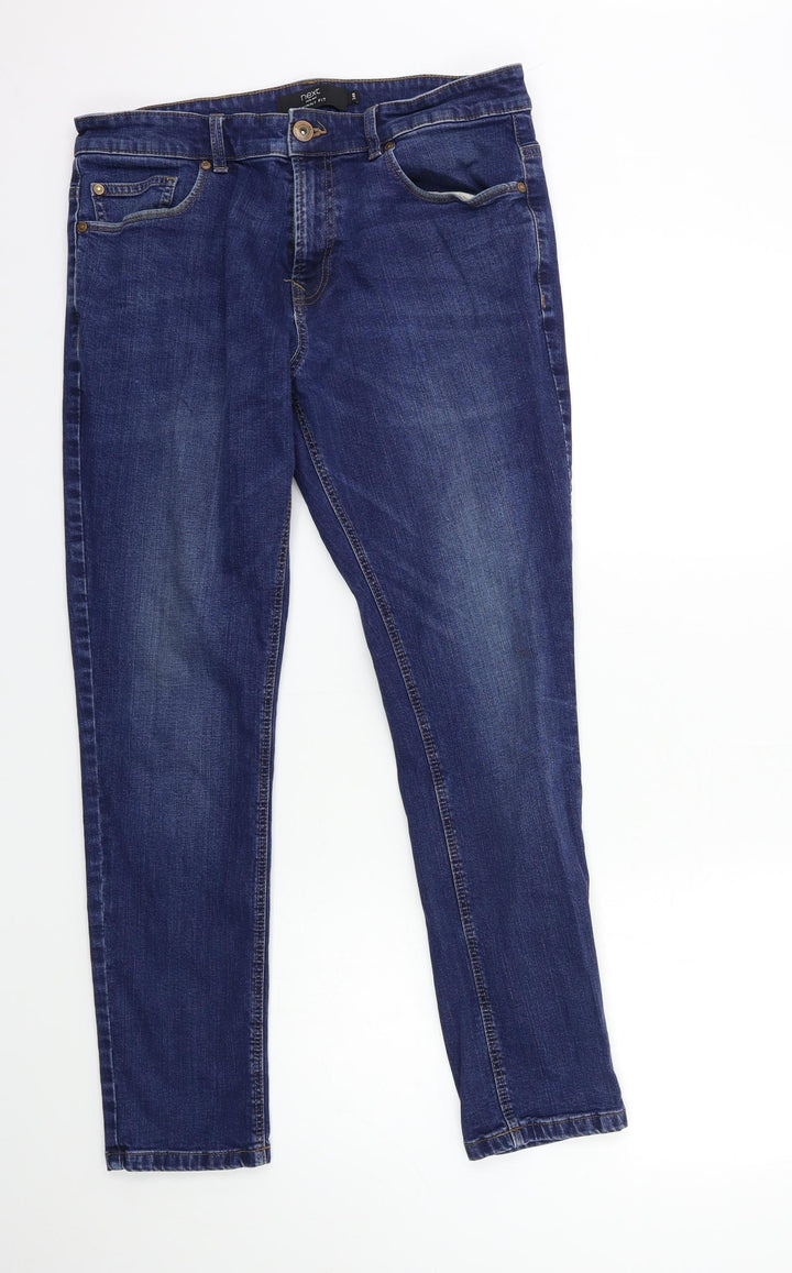 NEXT Womens Blue Denim Skinny Jeans Size 34 in L30 in