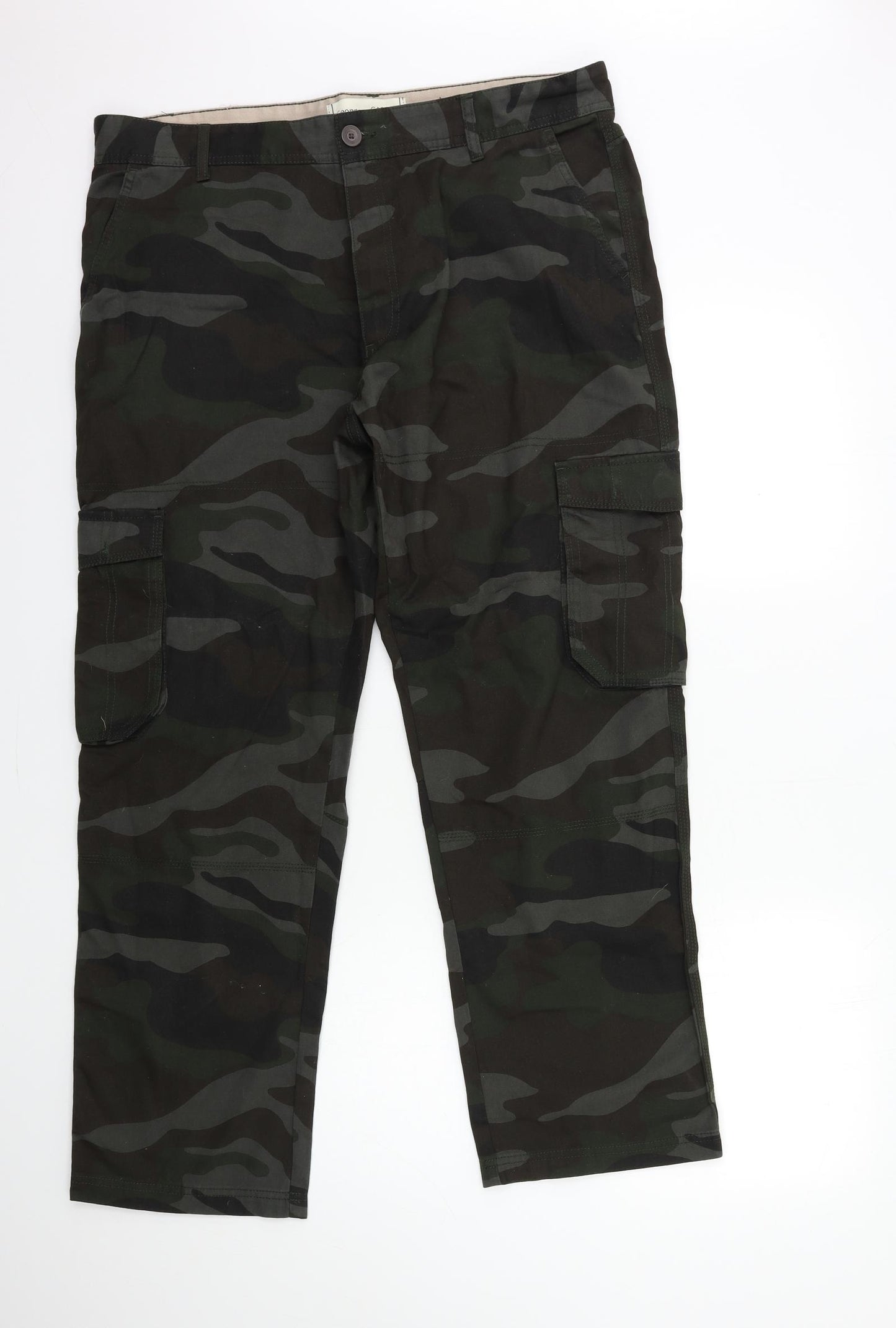 George Mens Green Camouflage  Trousers  Size 38 in L20 in