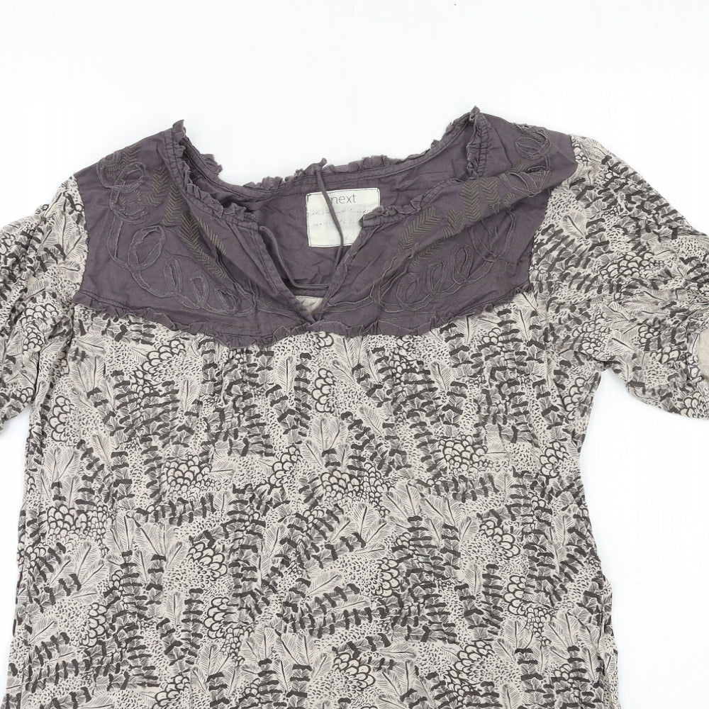 NEXT Womens Brown   Basic T-Shirt Size 6