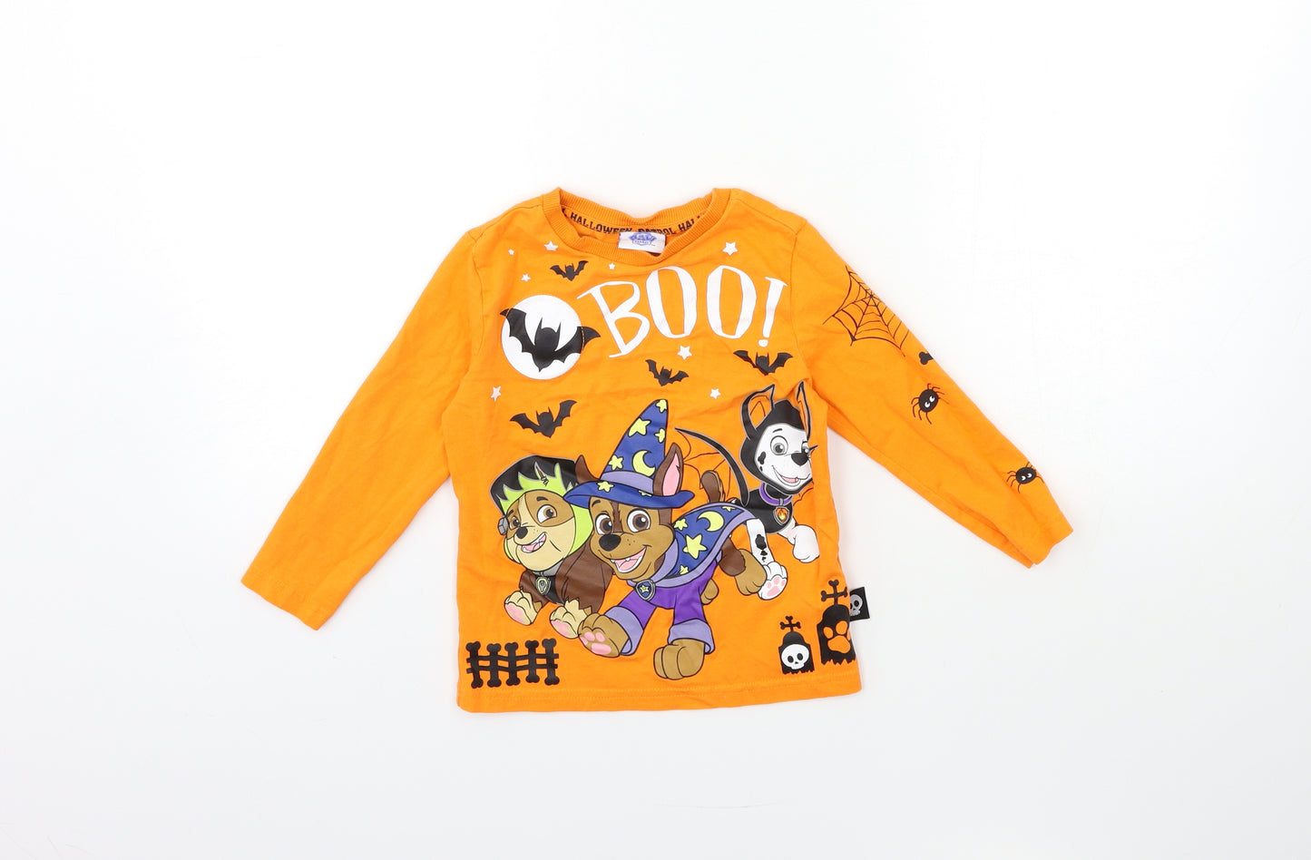 Paw patrol Boys Orange   Basic T-Shirt Size 2-3 Years