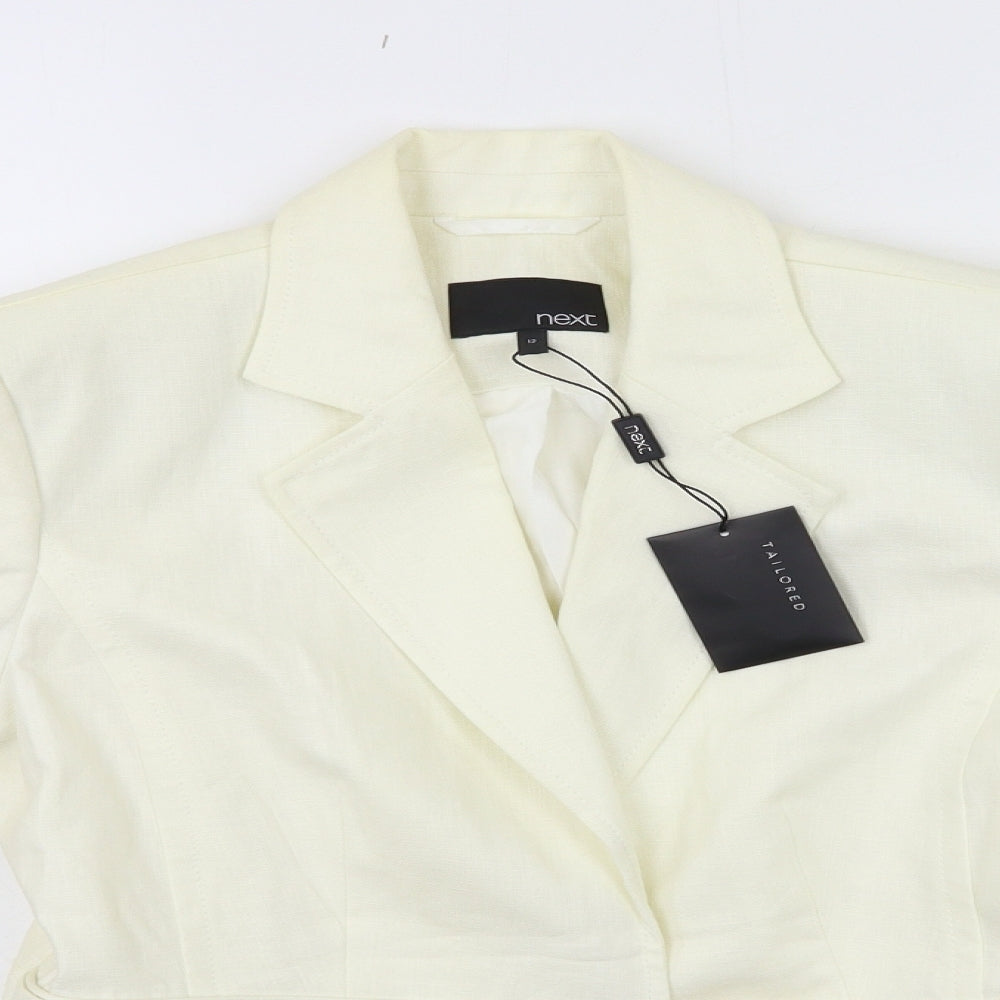 NEXT Womens White   Jacket Suit Jacket Size 12