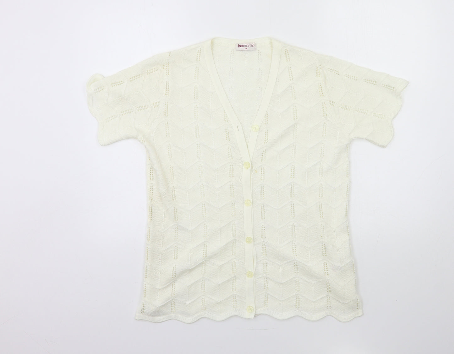 Bonmarché Womens Beige  Knit Cardigan Jumper Size M