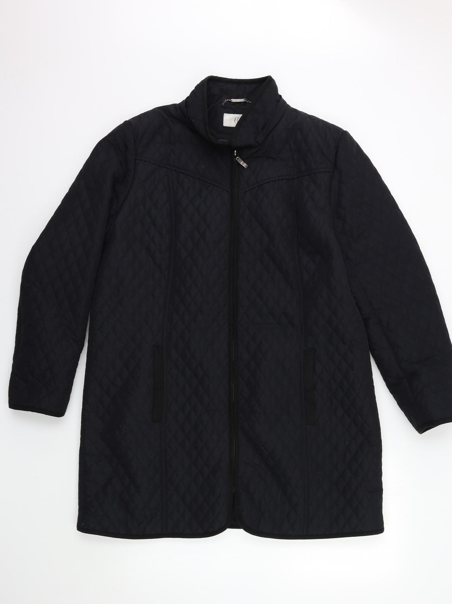 Country Casuals Womens Black   Quilted Coat Size 16