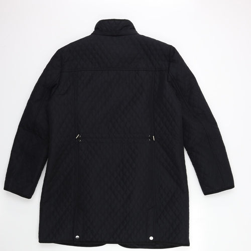 Country Casuals Womens Black   Quilted Coat Size 16