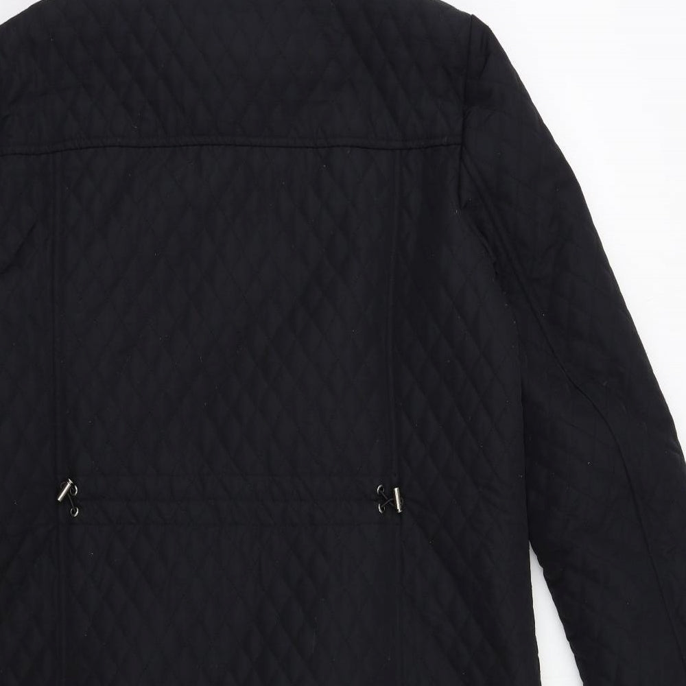 Country Casuals Womens Black   Quilted Coat Size 16