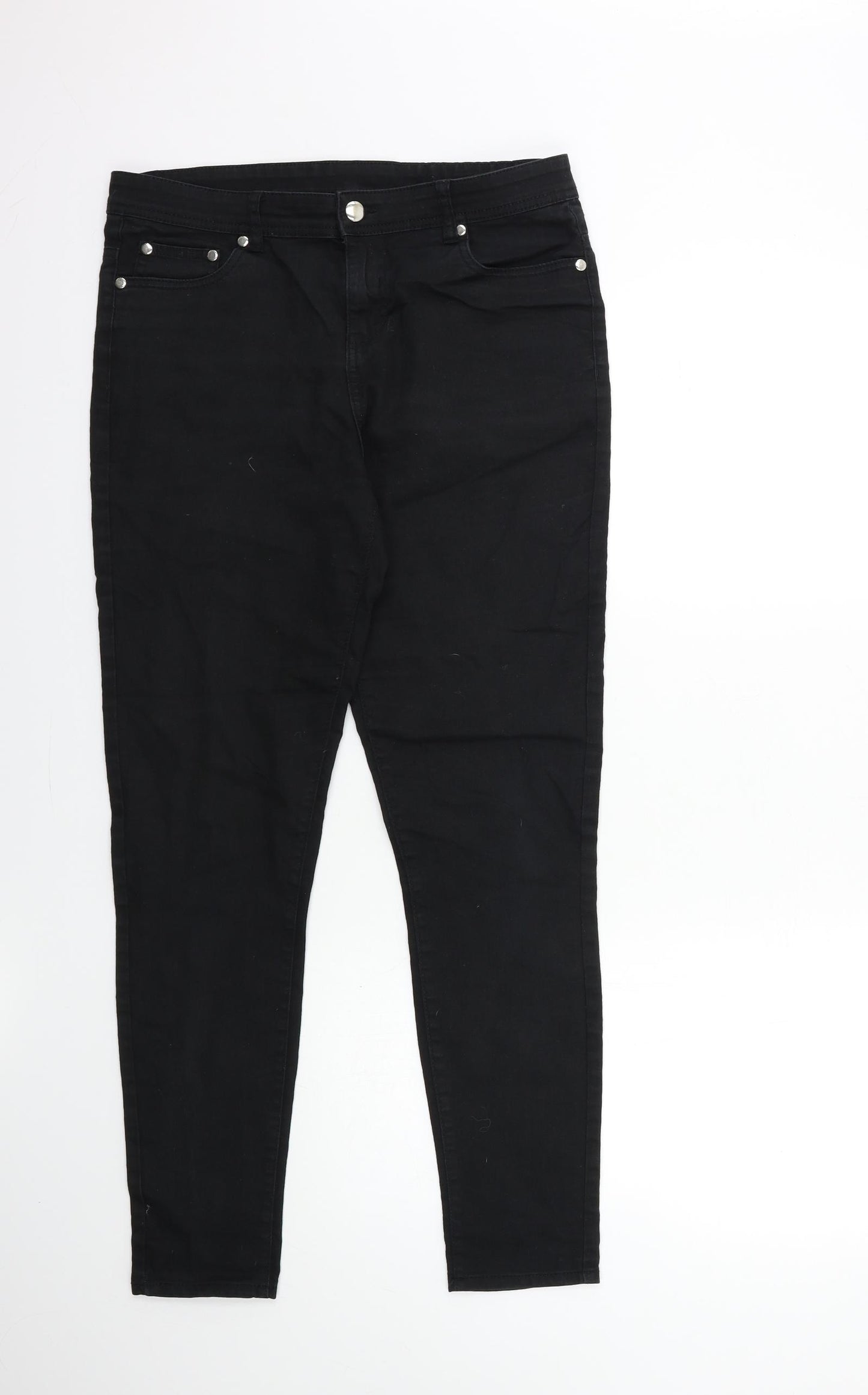 intuition Womens Black  Denim  Jeans Size 14 L29 in