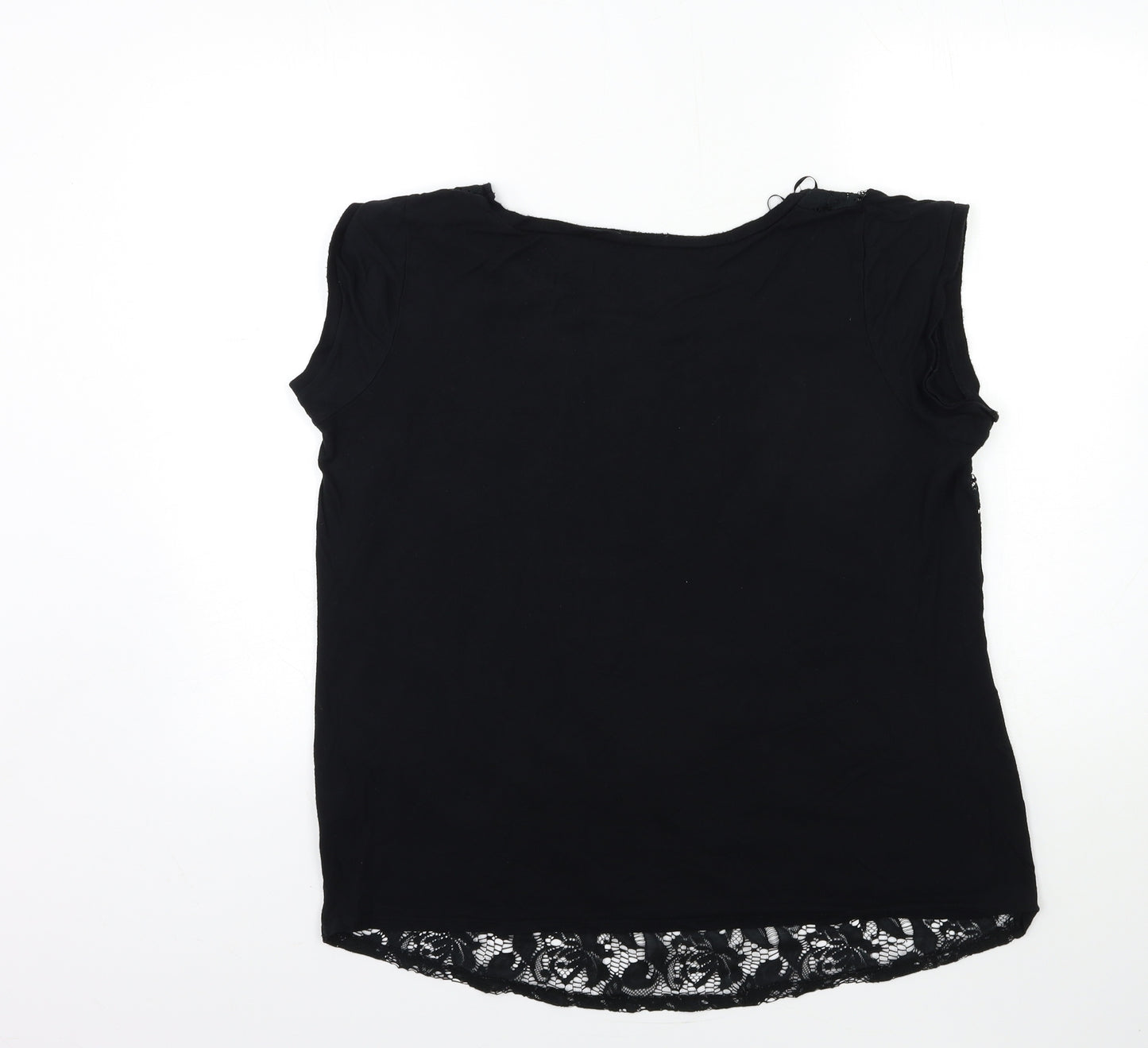 George Womens Black   Basic T-Shirt Size 20