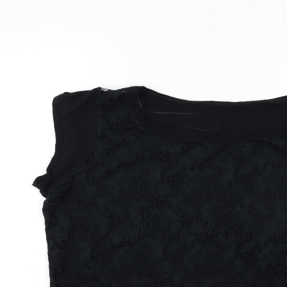 George Womens Black   Basic T-Shirt Size 20