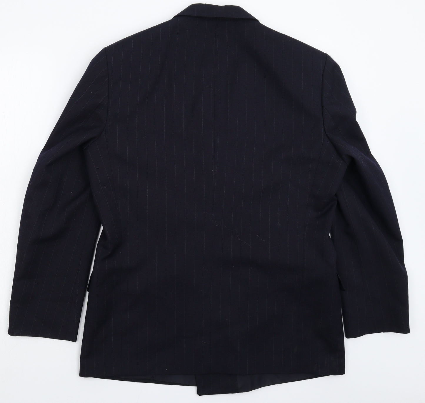 St Michael Mens Blue Striped  Jacket Suit Jacket Size 40