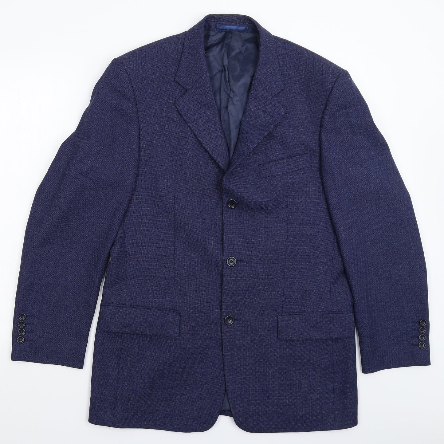 Koors & Son Mens Blue   Jacket Suit Jacket Size 38