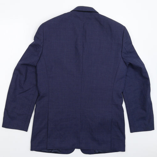 Koors & Son Mens Blue   Jacket Suit Jacket Size 38