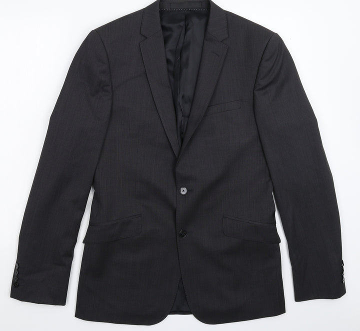 John Lewis Mens Grey   Jacket Suit Jacket Size 38