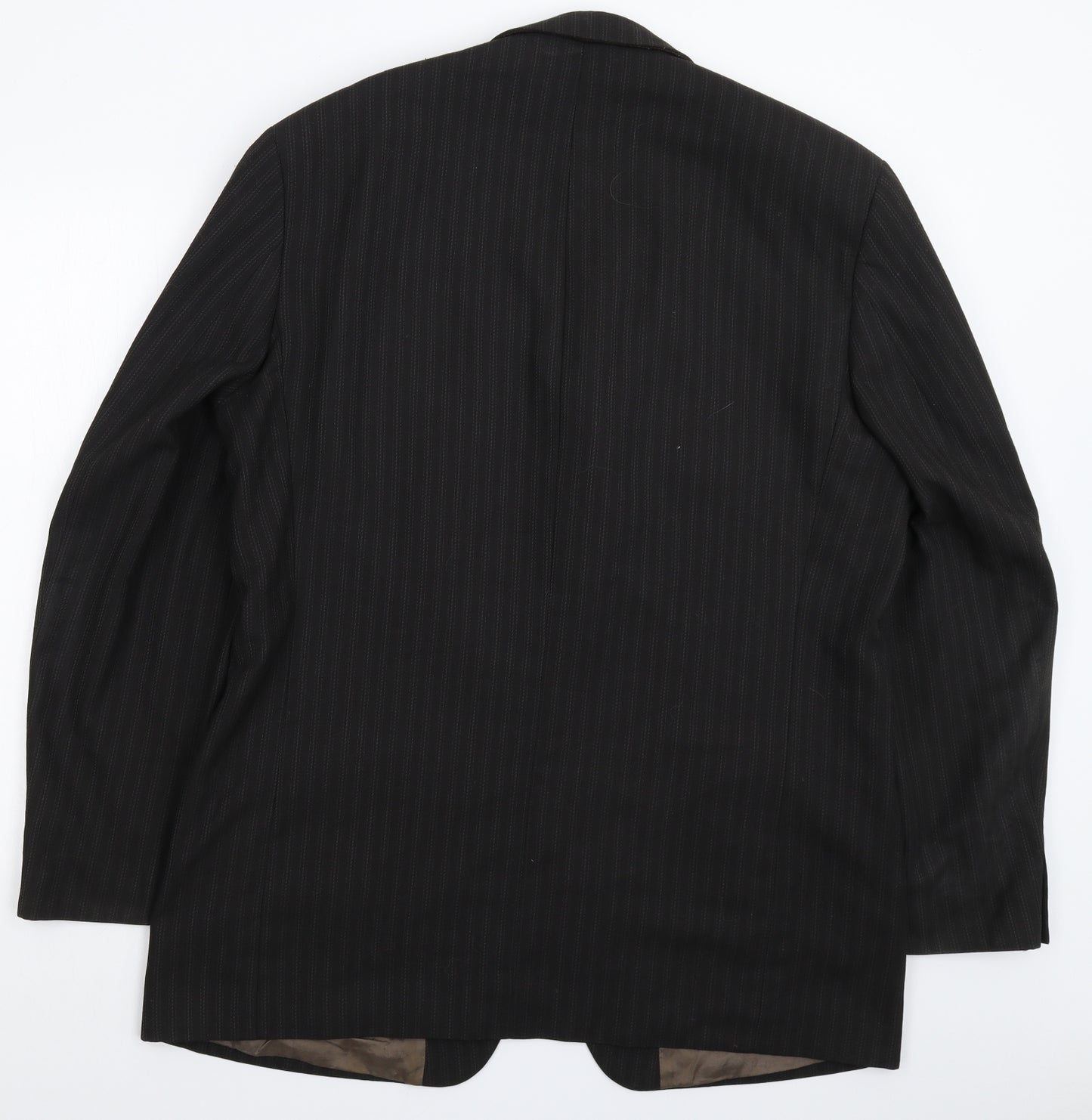 SCOTT Mens Grey Striped  Jacket Suit Jacket Size 44