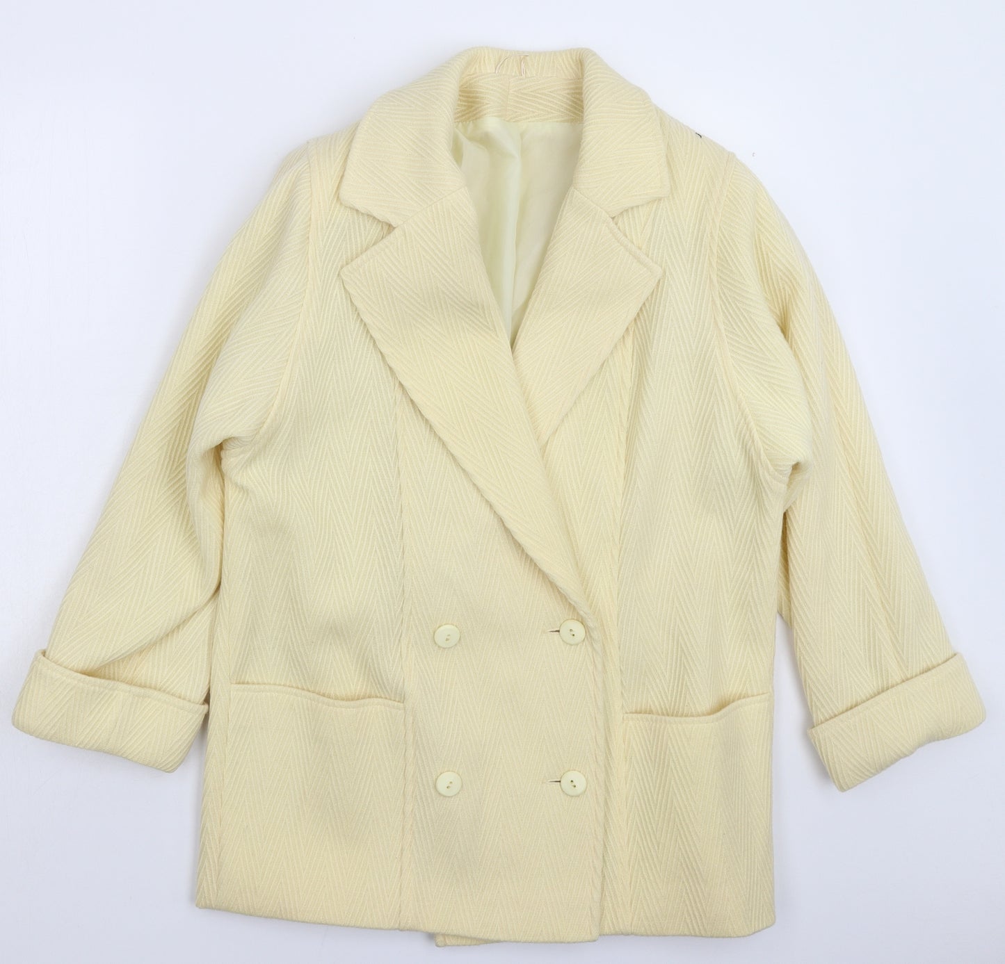 High Fashion Womens White   Jacket Suit Jacket Size 16