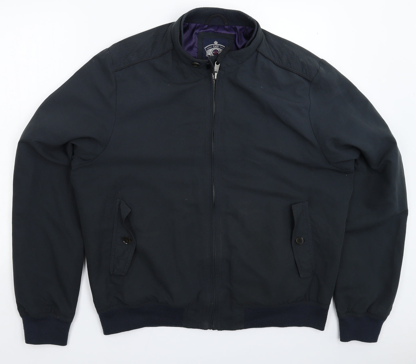 Easy Mens Blue   Bomber Jacket Jacket Size XL