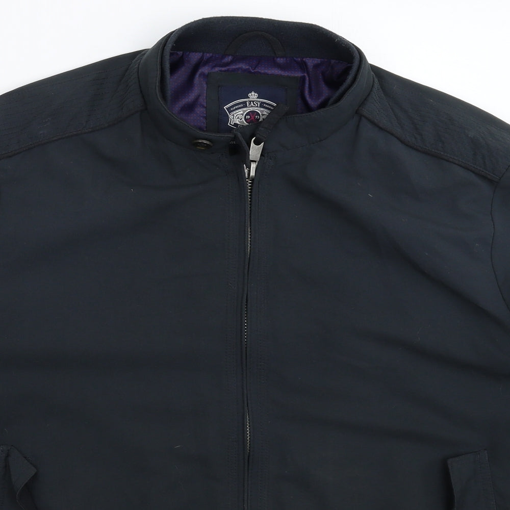Easy Mens Blue   Bomber Jacket Jacket Size XL