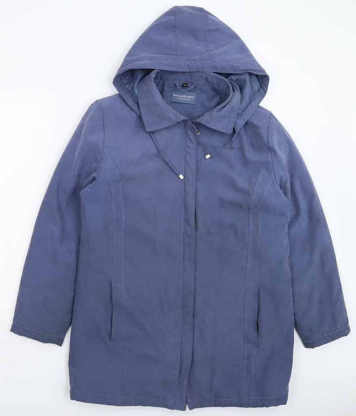Katherine Hammond Womens Blue Jacket Coat Size 14