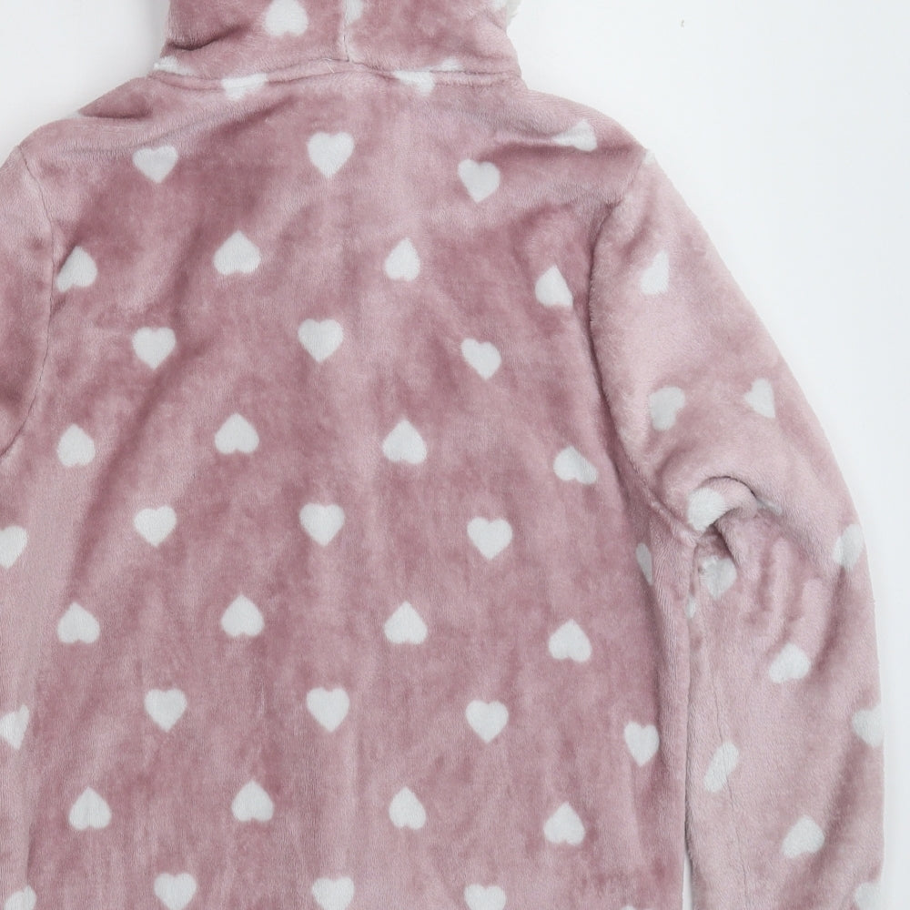 Debenhams Womens Pink Solid Fleece Top Pyjama Top Size 10