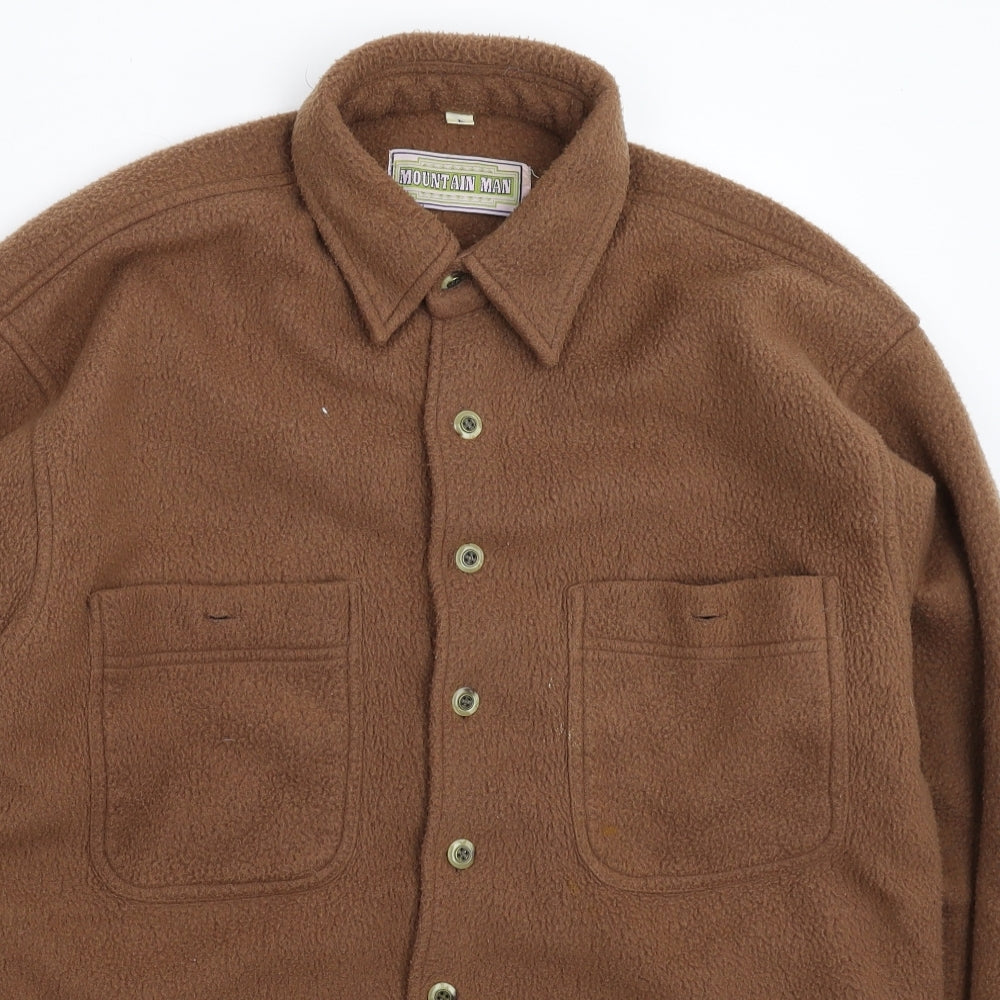 Mountain Man Mens Grey  Fleece Jacket  Size L  - Overshirt