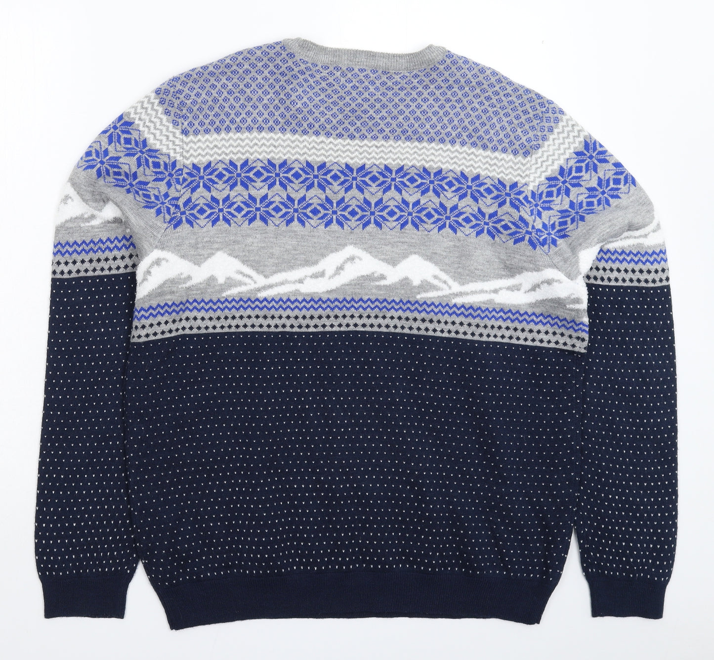 Marks and Spencer Mens Multicoloured  Knit Pullover Jumper Size M